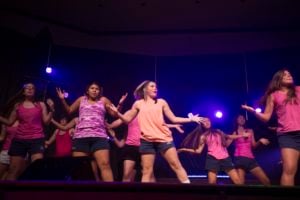 John Brown University women’s rugby team performed in their first Mock Rock last year.