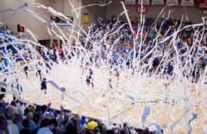 Courtesy of JBU ATHLETICS The men’s basketball team had a rough season last year, but are confident that, despite the loss of key players, they are ready to step up their game. They will kick the season off with the annual Toilet Paper game on Saturday, Oct. 29.