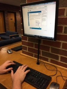 ASHLEY BURGER/TheThreefoldAdvocate University students are now able to fill out their FASFA with information from their tax returns d d d d dfrom the previous year, insterad of waiting until the spring. Universty
